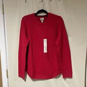 St John's Bay Women's Crew Neck Sweater Long Sleeve Large